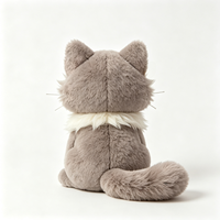 Peluche populaire en forme d'animal de dessin animé mignon, poupée chaton personnalisée, jouet en peluche sur mesure en gros pour cadeau