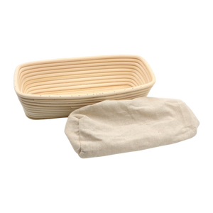 Handmade Eco-friendly Natural Rattan Reusable Non-Toxic Bread Proofing Basket Removable Liner Wholesale <b>Baking</b> <b>Pastry</b> <b>Tool</b> - Product Image 1