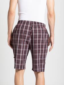 Maroon and Grey Solid High Street Eco-Friendly <b>Men's</b> <b>Shorts</b> Soft Polyester Fabric Elastic Waist Casual Summer <b>Lounge</b> - Product Image 3