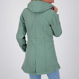 Chaqueta Softshell cómoda y transpirable para adultos y mujeres, chaquetas Softshell hechas de poliéster 100% para mujeres - Product Image 2