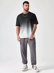 เสื้อยืดสตรีทแวร์ผู้ชายไซส์ใหญ่ พิมพ์โลโก้ตามสั่ง ผ้าหนา 100% ผ้าฝ้าย ใส่สบาย - Product Image 5