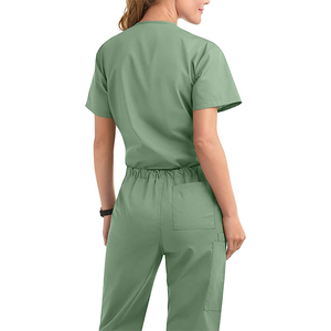 Traje de fregado activo para mujer, tela elástica ajustada, uniforme médico de secado rápido transpirable, ideal para enfermera - Product Image 2
