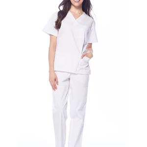 Uniforme Médico Elegante de Tela de Algodón y Poliéster, Profesional, Duradero, Transpirable, para Uso Diario en Spa, Belleza y Medicina - Product Image 1