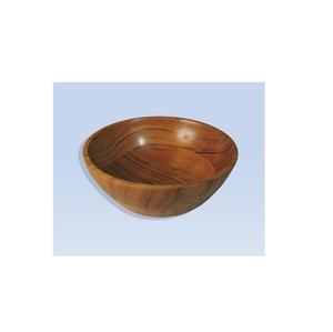 Venta al por mayor, cuenco de madera de forma redonda, ensaladera de madera, cuenco de mesa para servir comida en casa y hotel, excelente calidad - Product Image 2