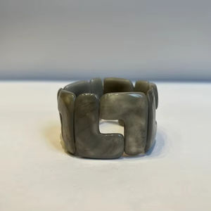 Vente chaude De Mode Nouvelle Couleur Résine Naturelle Nacrée Géométrique Carré Bracelet Bracelet pour Femmes Bijoux - Product Image 1
