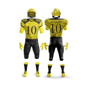 Uniforme de Fútbol Americano Personalizado al por Mayor para Hombre, Jersey y Pantalones Sublimados, Uniforme de Fútbol Personalizado con Logotipo y Nombre del Equipo - Product Image 4