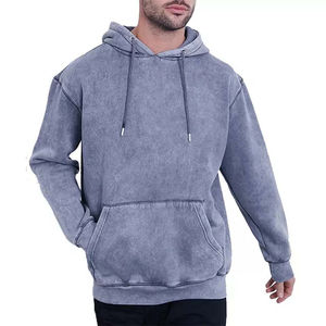 Nouveaux sweats à capuche en molleton délavé à l'acide en gros, respirants, surdimensionnés, durables, sweats à capuche pour hommes, service rapide et de qualité - Product Image 1