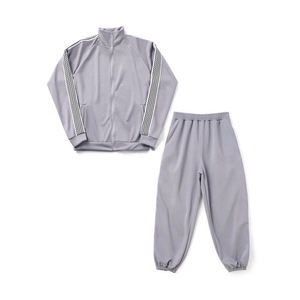 Ensembles de sport décontractés pour hommes Survêtements en polyester avec rayures latérales 100% coton Tailles XXL et XL Ensemble de 2 pièces pour le jogging - Product Image 3