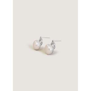 Pendientes de Plata con Perlas en Forma de Rosa - Product Image 2