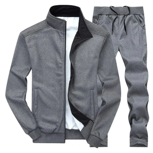 Quickdry nouveaux hommes col montant fermeture éclair survêtement costume de sport Jogging Fitness hommes vêtements automne printemps costume de sport Slimfit - Product Image 2