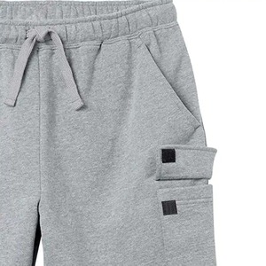 Shorts de jogging en coton éponge personnalisés en molleton doux pour hommes, shorts d'entraînement décontractés et sportifs en tissu maillé - Product Image 5