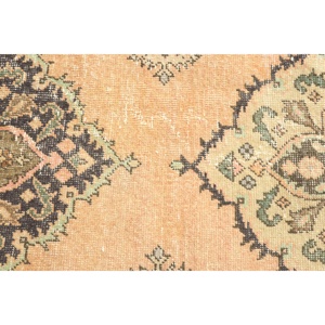 Tapis turc vintage 2,8x13,5 pi (85x410 cm), tapis oriental en laine marron - Product Image 5