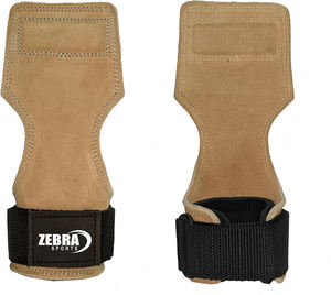 Muñequeras de cuero Oxford de doble capa para un agarre óptimo de entrenamiento de gimnasio Guantes de fitness hechos a medida para levantamiento de pesas - Product Image 4