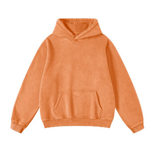 Sweat à capuche vintage en éponge française de haute qualité pour hommes, 100% coton Streetwear, sweats à capuche personnalisés, lavés à l'acide. - Product Image 1