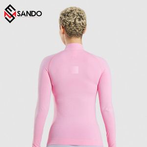 Wholesale <b>Custom</b> <b>Design</b> Women Long Sleeve Gym T-<b>shirt</b> <b>Custom</b> Printed Gym <b>Compression</b> <b>Shirts</b> With <b>Custom</b> Logo for Women - Product Image 6