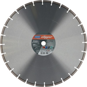 <b>Saw</b> Blade Diamond Cutting Disc 4 X 4 Explorer 500 Mm Bore 25.4 Mm Segment Width 3.8 Mm Height 10 Mm-Norton Clipper - Product Image 1