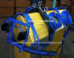 Ensemble de harnais de conduite pour chevaux en gros, équipement d'équitation synthétique en PVC, sports équestres de plein air - Product Image 2