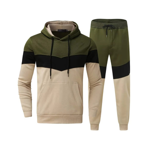 Survêtement imprimé à capuche pour homme grande taille, idéal pour le sport, la remise en forme, l'usage quotidien, l'entraînement et la salle de sport - 100% coton - Product Image 1