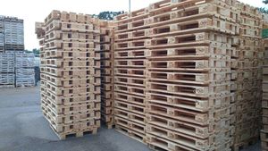 พาเลทพลาสติก HDPE สองด้าน ยี่ห้อ Euro EPAL สำหรับขายส่ง ขนาด 1200x1000 มม. เป็นมิตรกับสิ่งแวดล้อม ราคาถูก สำหรับใช้ในคลังสินค้า สภาพใหม่และเก่า - Product Image 3