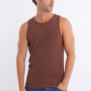 Camiseta sin mangas para hombre, ajustada, de alta calidad, para gimnasio, precio al por mayor, la más vendida. - Product Image 1
