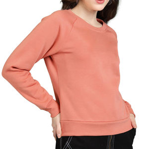 Sudadera de Cuello Redondo para Mujer, Diseño Nuevo, Invierno, Color Sólido, Felpa de Algodón, Transpirable, Logotipo Personalizado al por Mayor - Product Image 3