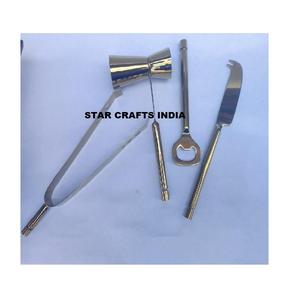 Ensemble de couverts en acier inoxydable plaqué argent avec ensemble de couverts modernes noués au milieu d'aspect or royal unique Style américain - Product Image 3