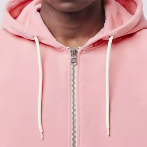 Sweat à capuche unisexe style streetwear personnalisé en molleton 100% coton/éponge française avec fermeture éclair, séchage rapide et respirant pour l'hiver - Product Image 3