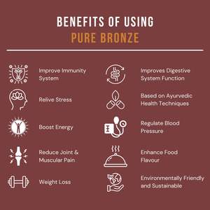 Fabricant indien, service de table en bronze 6 pièces, finition miroir, gravure solide, authentique service de table en bronze indien, ensemble Thali - Product Image 5