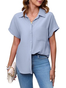 Chemise décontractée à manches longues pour homme en été, respirante en polyester/coton avec logo brodé, chemise boutonnée rayée # RL - Product Image 1
