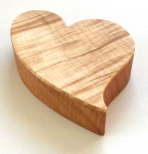 Eco Friendly Wooden Heart Jewelry <b>Box</b> Handmade <b>Small</b> Wood Keepsake Organizer for Rings Earrings Valentine Wedding <b>Gift</b> - Product Image 1