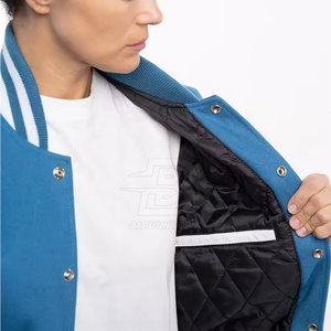 Chaqueta Lettterman al mejor precio, chaqueta de invierno con logotipo personalizado, chaqueta Letterman de marca privada para mujer a la venta - Product Image 4