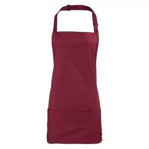 Suministro a granel Venta caliente Diseño personalizado Ajustable 100% Algodón puro Babero Delantal con logotipo personalizado - Product Image 3