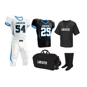 Maillots de football américain à manches courtes imprimés personnalisés et kit d'uniformes d'entraînement pour hommes adultes - Product Image 4