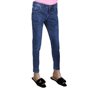 Pantalon en jean pour femme - Bleu foncé - Product Image 1