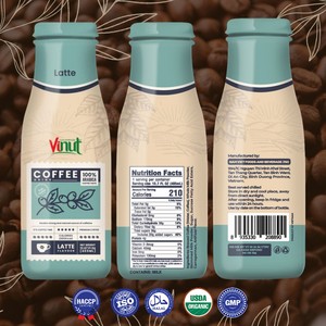 Bebida de café Mocha 405ml 13,67 FLOZ VINUT Fábrica de Vietnam | Precio de mayorista sin azúcar Muestra gratis Etiqueta privada OEM/ ODM - Product Image 2
