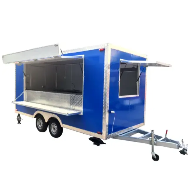 Tam mutfak ile profesyonel mobil gıda kamyonu/gyro gıda sepeti/satılık çift burger van