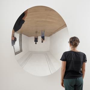 <span class=keywords><strong>Sculpture</strong></span> concave polie par miroir de ciel d'art de mur moderne d'acier inoxydable pour la décoration à la maison - Product Image 3