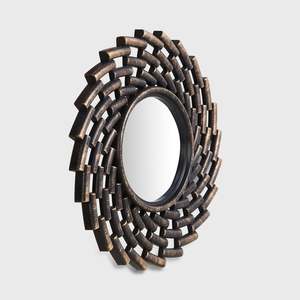 Hot Selling Handmade Modern Style Designer <b>Wall</b> <b>Mirror</b> & <b>Clock</b> Set of 3 Pieces Factory Direct Sale From Manufacturer Wholesale - Product Image 2