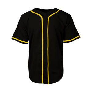 Camiseta de Béisbol Personalizada con Botones, Lisa, de Manga Corta, Estilo Hip Hop, Agrega tu Nombre, Número y Logotipo - Product Image 1