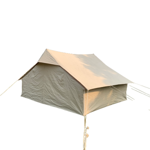 Tente de camping d'urgence en toile de coton imperméable pour la secours en cas de catastrophe, 4x3m, quatre saisons, camouflage, abri écologique pour camps - Product Image 1