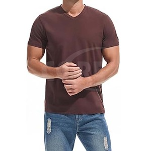 เสื้อยืดผ้านิ่มธรรมดาสำหรับผู้ชายเสื้อคอตตอน100% เรียบแบบพอดีตัวออกแบบได้ตามต้องการ - Product Image 1