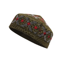 Gorros Islámicos Étnicos Negros Personalizados al por Mayor para Hombre, Nuevo Diseño Casual, Gorros Musulmanes para Oración, Estampados en Árabe y Turco, Transpirables