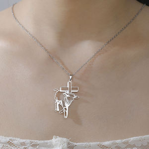 Pendentif Mouton Animal Mignon en Argent Sterling 925 Creux Plaqué Or 14 carats avec Moissanite – Cadeau Bijou Unisexe pour Femmes et Hommes - Product Image 4