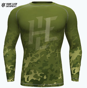 Vente en gros 2025 personnalisé MMA Rash Guard personnalisé Sublimation imprimé Bjj Rash Guard haute qualité combat formation Rash Guard - Product Image 4