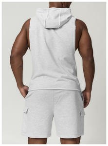 <b>Men</b> <b>Sleeveless</b> Workout Sports Wear <b>Hoodies</b> Fitness <b>Men</b> Gym <b>Sleeveless</b> <b>Hoodies</b> Vest - Product Image 4