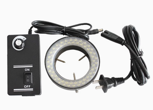 Lampe à anneau réglable 5500K 6500K diamètre intérieur 60.5mm pour adaptateur de AC110V-240V de <span class=keywords><strong>microscope</strong></span> stéréo industriel - Product Image 3