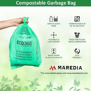 Grands sacs à ordures compostables noirs résistants et durables pour la construction thermoscellés en PLA personnalisés disponibles prix d'usine - Product Image 2