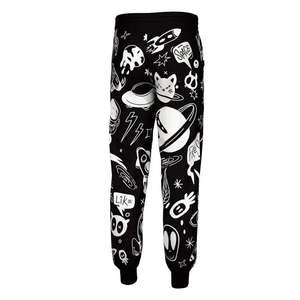 Pantalones Deportivos Unisex Personalizados con Logotipo Negro, Pantalones Deportivos Ligeros para Hombre, Corte Regular, Estilo de Frente Plano, Teñidos, Talla Grande, Sublimación - Product Image 6