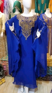 Caftan de Dubaï magnifique caftan de couleur caftan traditionnel musulman perles de pierre travail à la main caftan design marocain caftan2024 - Product Image 2