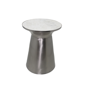 Mesa redonda de Decoración elegante, mesa auxiliar de mármol de hierro para muebles de hogar y jardín, venta al por mayor personalizada a granel - Product Image 3